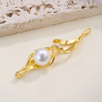 Personalized Name & Birthstone Pearl Drop Necklace