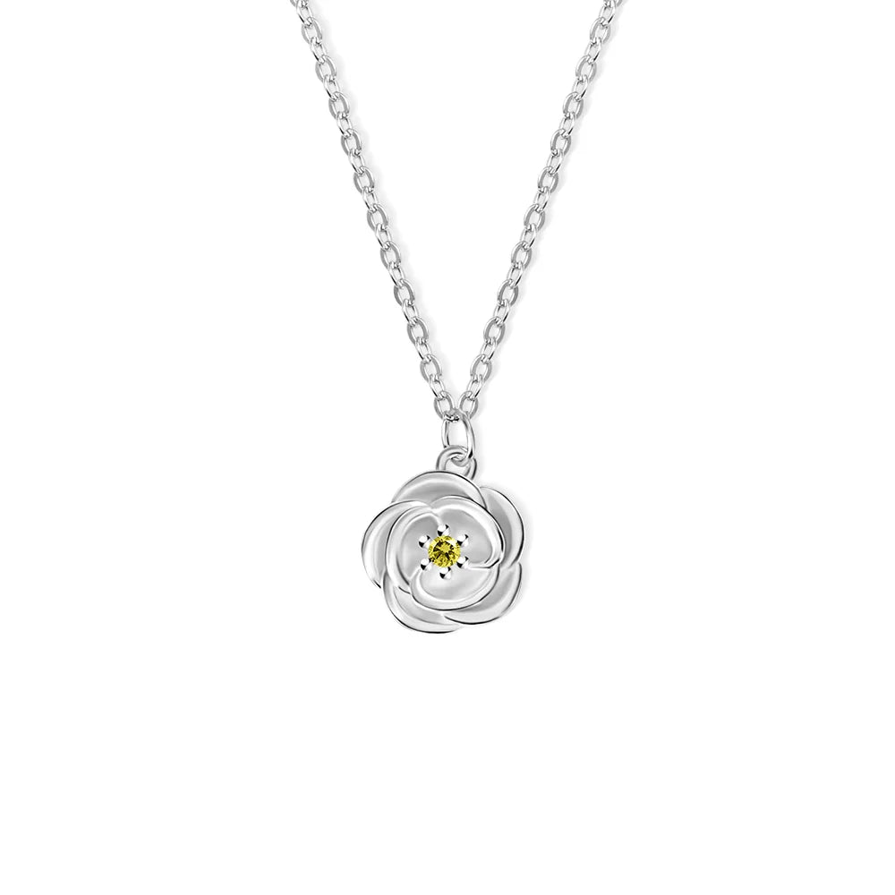 Personalized Birthflowers Bracelet & Necklace SET