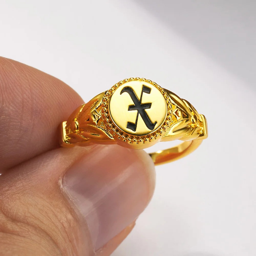 Custom Monogram Initial Signet Ring