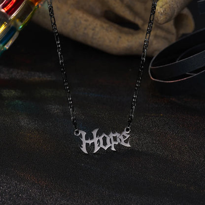 Custom Gothic Name Necklace