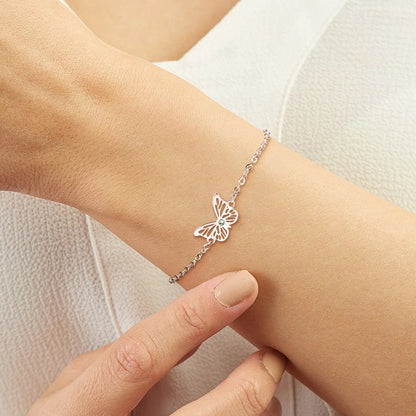 Custom Birthstone Butterfly Bracelet