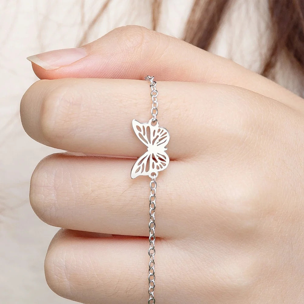 Custom Birthstone Butterfly Bracelet