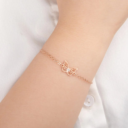 Custom Birthstone Butterfly Bracelet