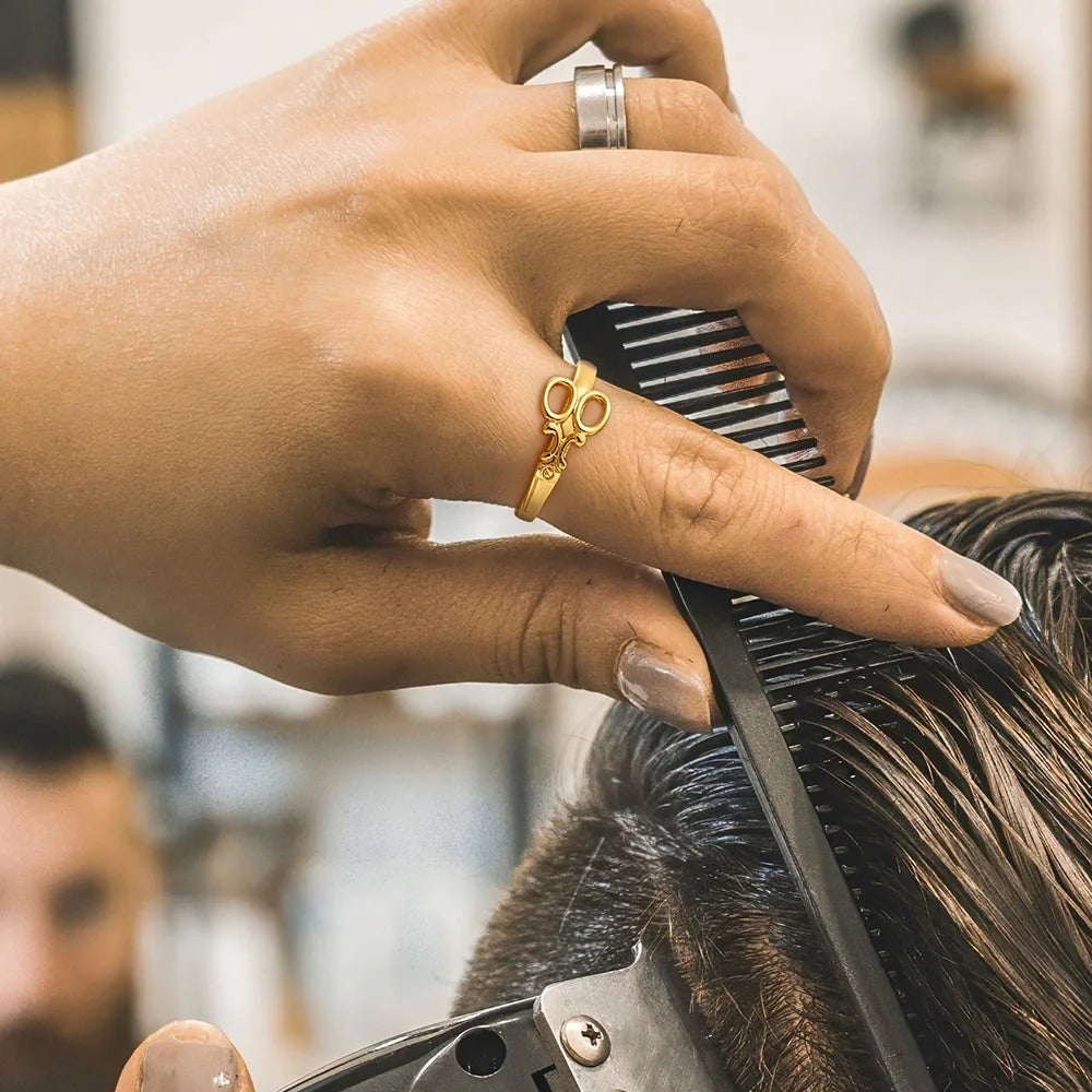 Personalized Scissor Ring with Name