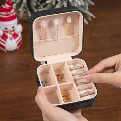 Custom Christmas Jewelry Case with Charm & Bow