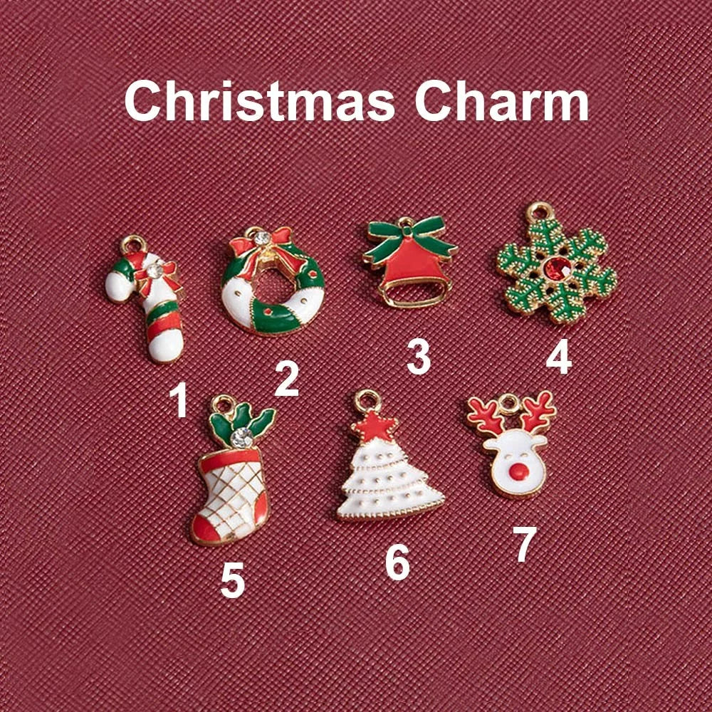 Custom Christmas Jewelry Case with Charm & Bow