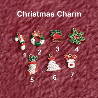 Custom Christmas Jewelry Case with Charm & Bow