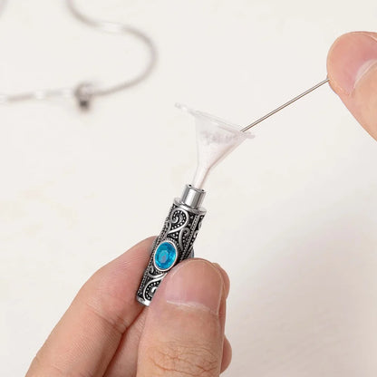 Vintage Gemstone Urn Necklace