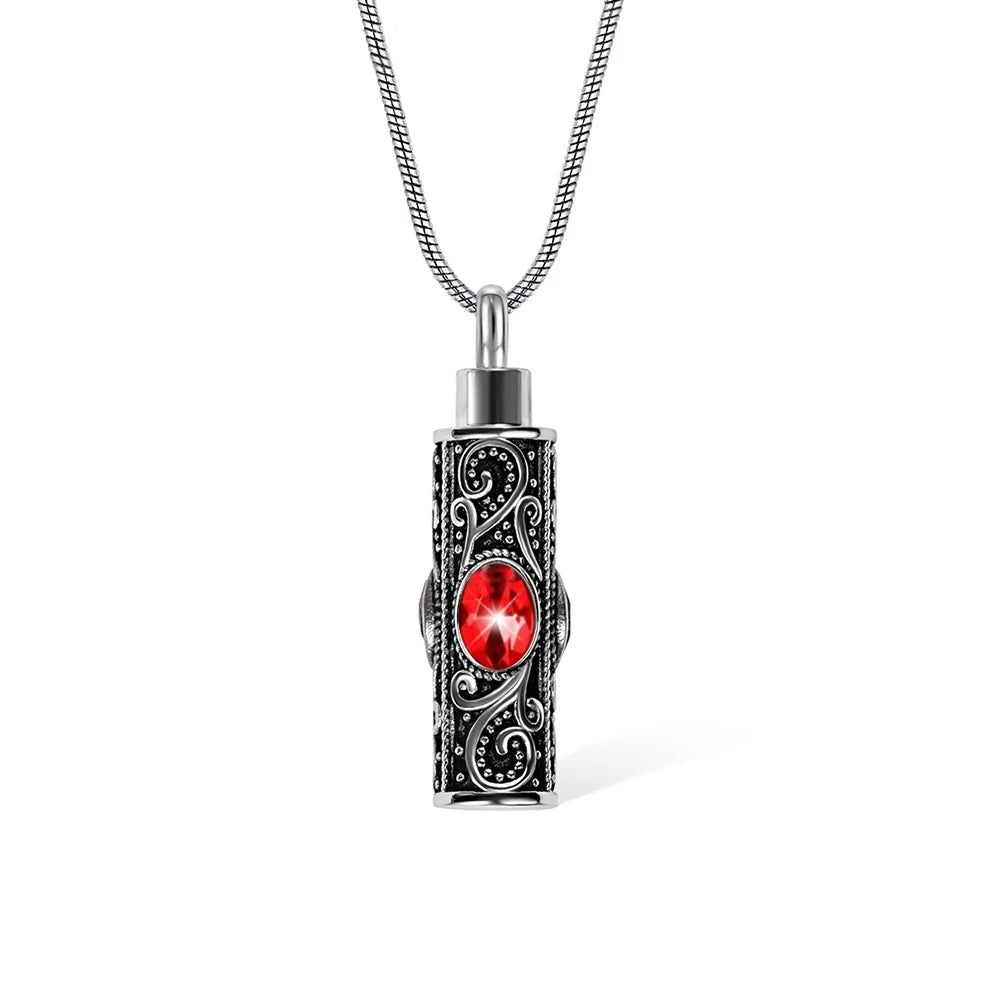 Vintage Gemstone Urn Necklace