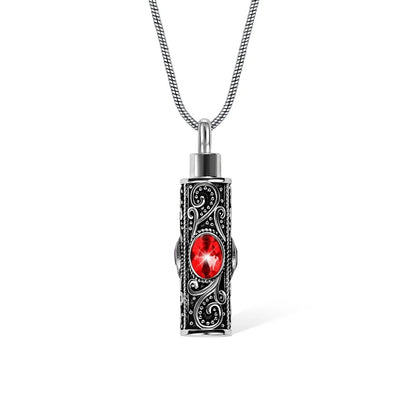 Vintage Gemstone Urn Necklace