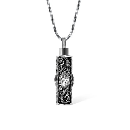 Vintage Gemstone Urn Necklace