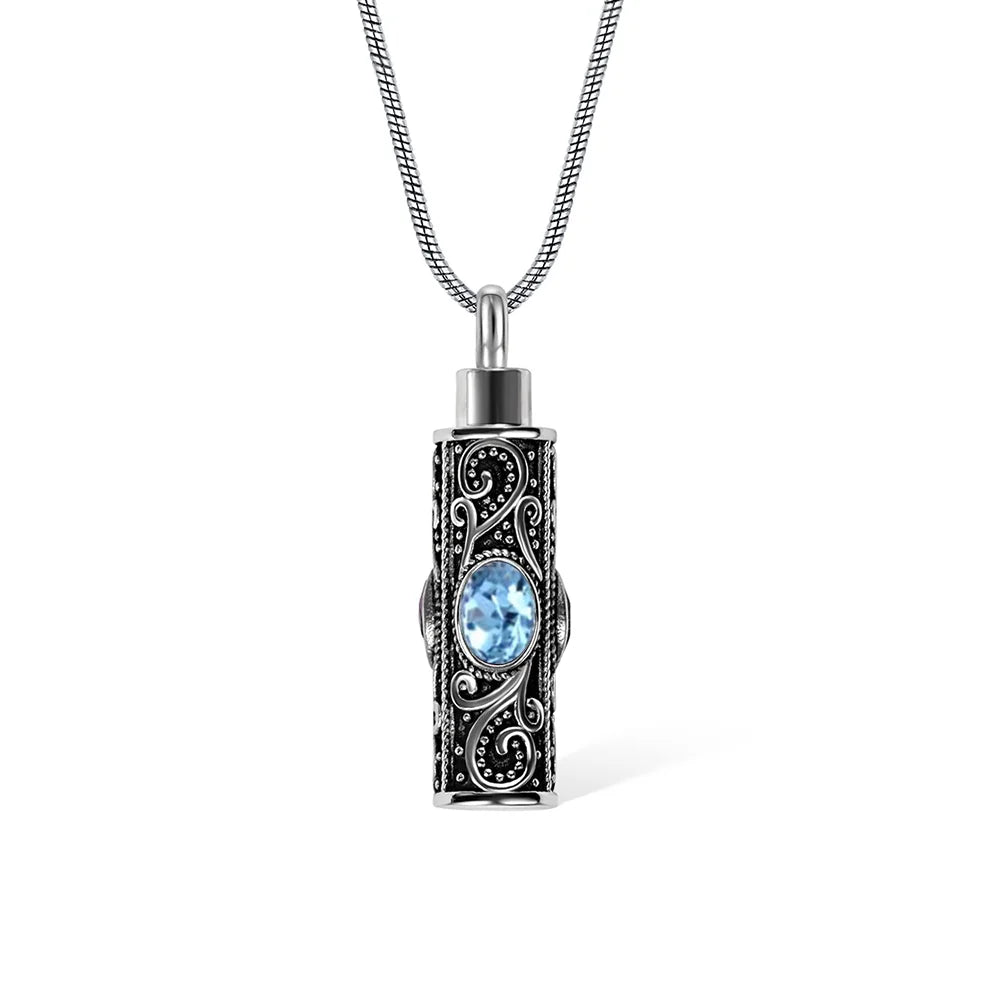 Vintage Gemstone Urn Necklace