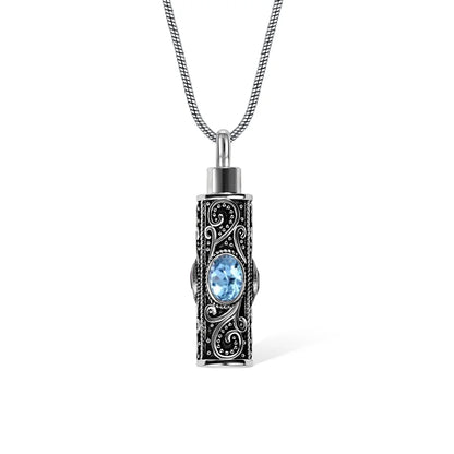 Vintage Gemstone Urn Necklace