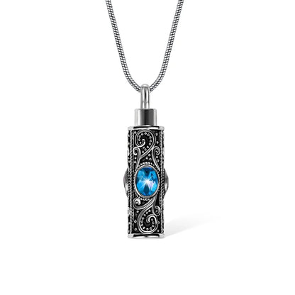 Vintage Gemstone Urn Necklace