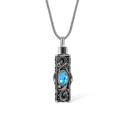 Vintage Gemstone Urn Necklace