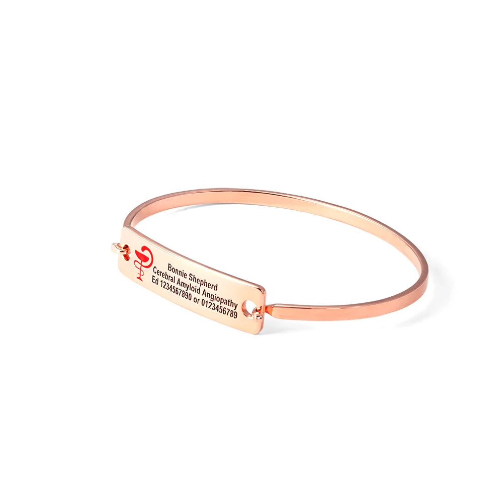 Engraved Medical Alert ID Bracelet