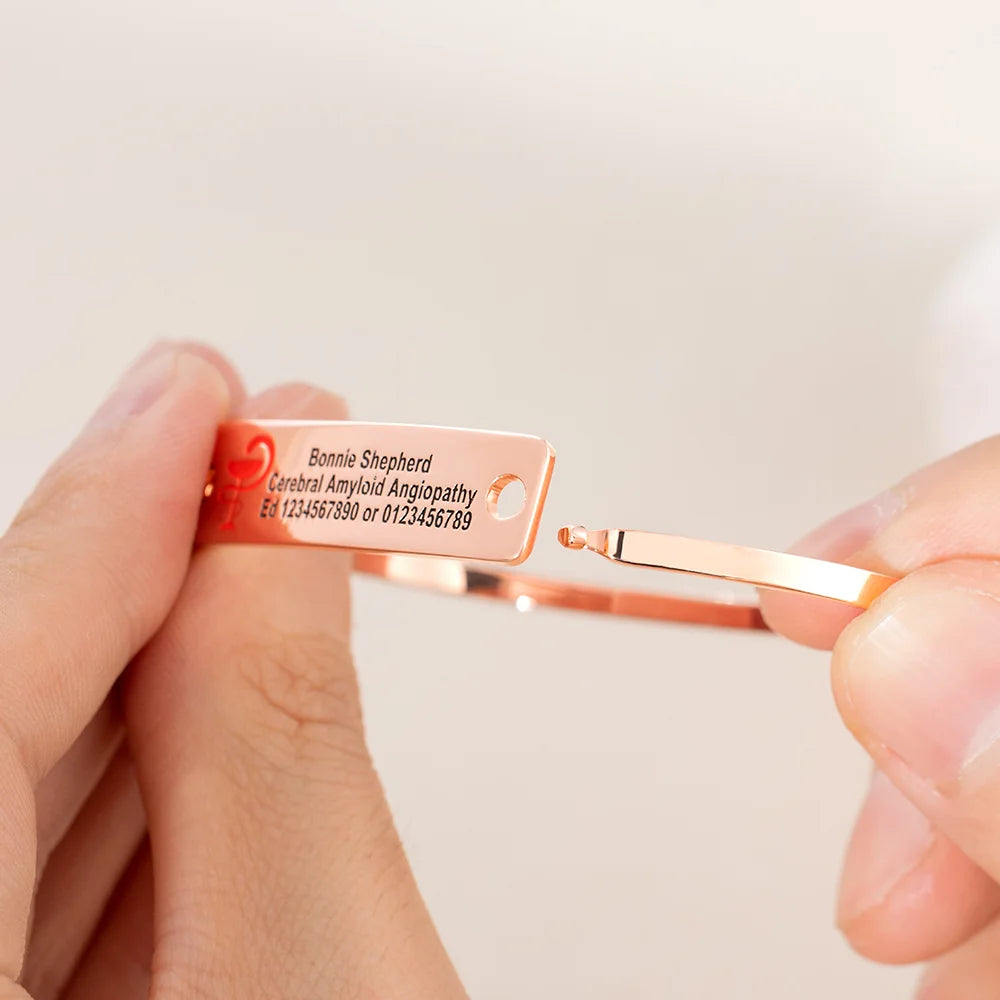 Engraved Medical Alert ID Bracelet