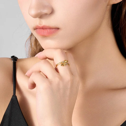 Custom Engraved Birthstone Hug Ring