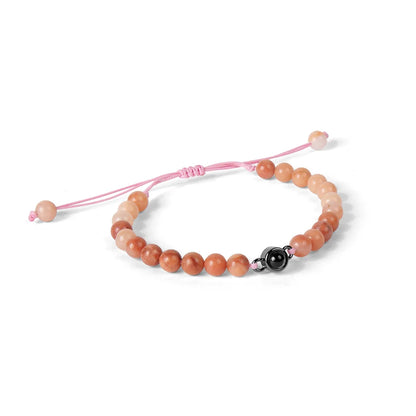 Custom Photo Projection Natural Stone Bracelet