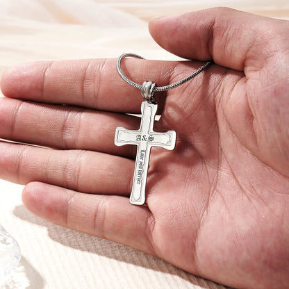 Custom Engraved Cross Necklace
