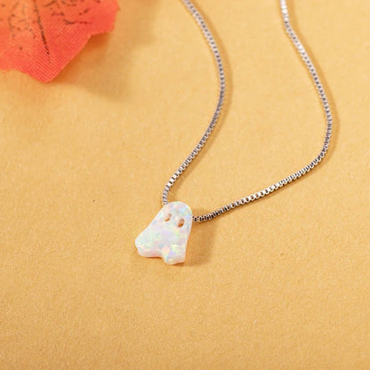 Dainty Halloween Opal Necklaces