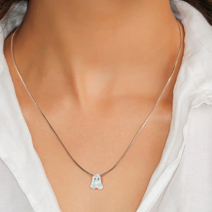 Dainty Halloween Opal Necklaces