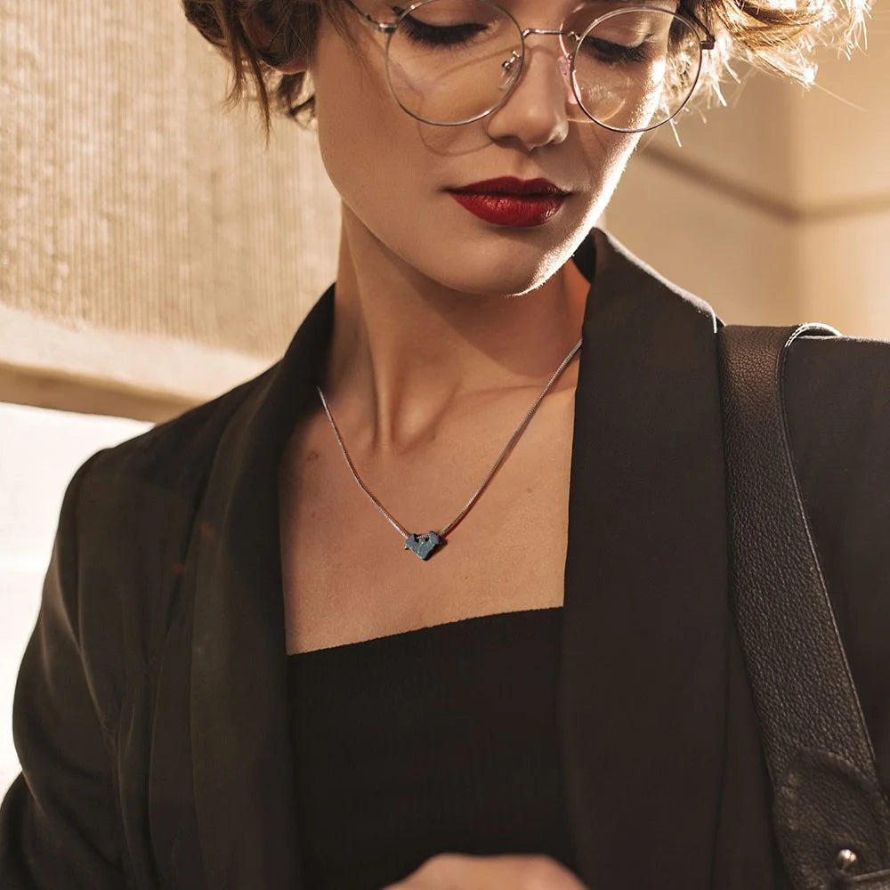 Dainty Halloween Opal Necklaces