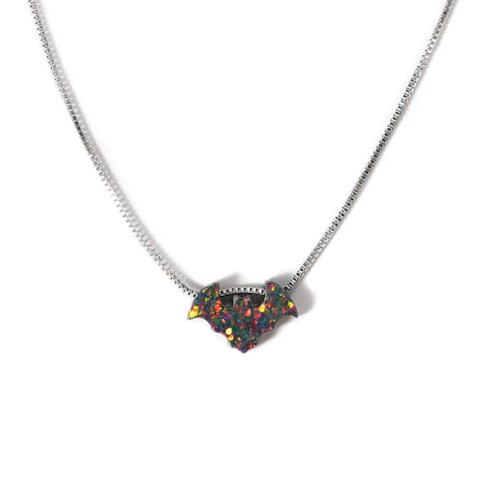 Dainty Halloween Opal Necklaces