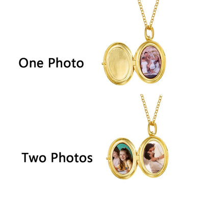 Personalized Birth Flower Bouquet Cross Locket Necklace