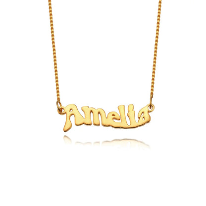 Personalized Wavy Name Necklace