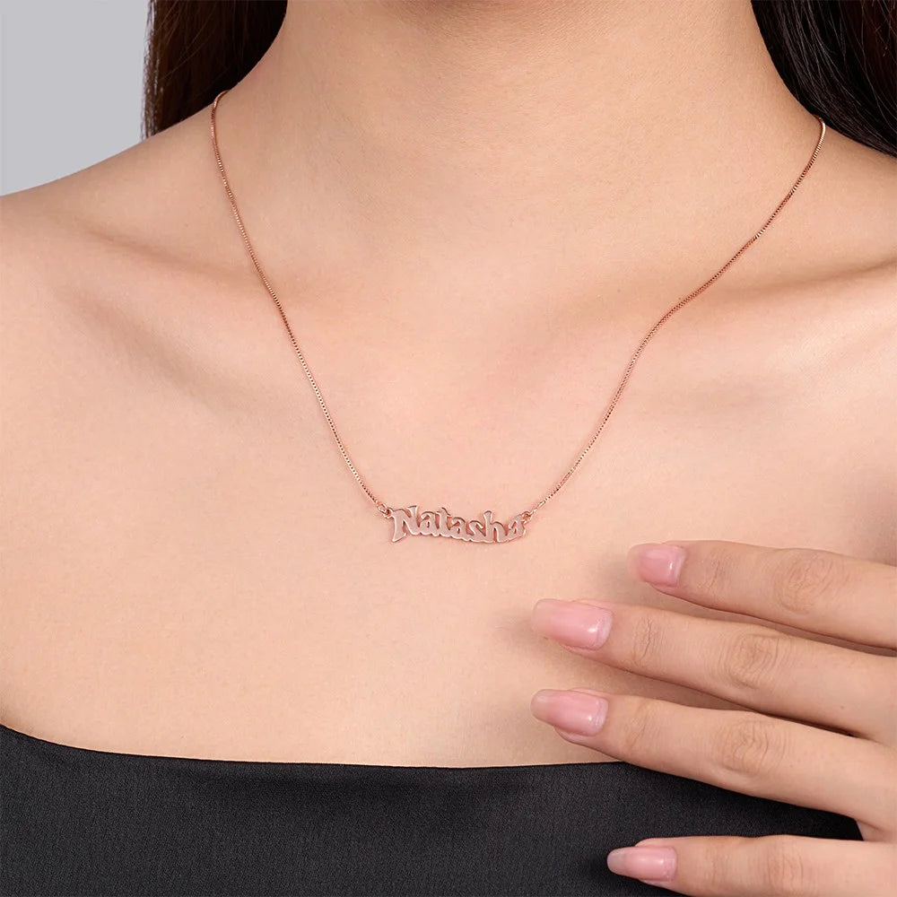 Personalized Wavy Name Necklace