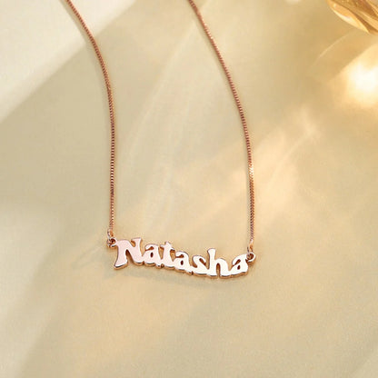 Personalized Wavy Name Necklace