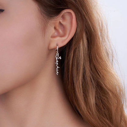 Personalized Name Hug Earrings