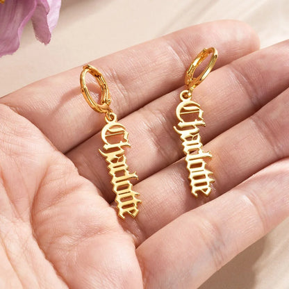 Personalized Name Hug Earrings