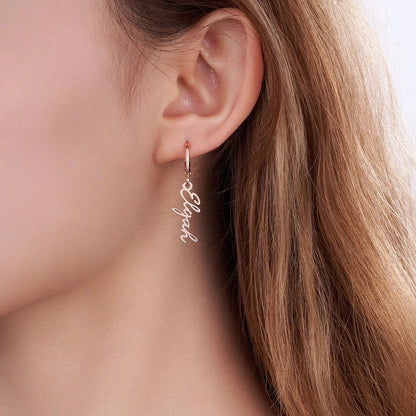 Personalized Name Hug Earrings