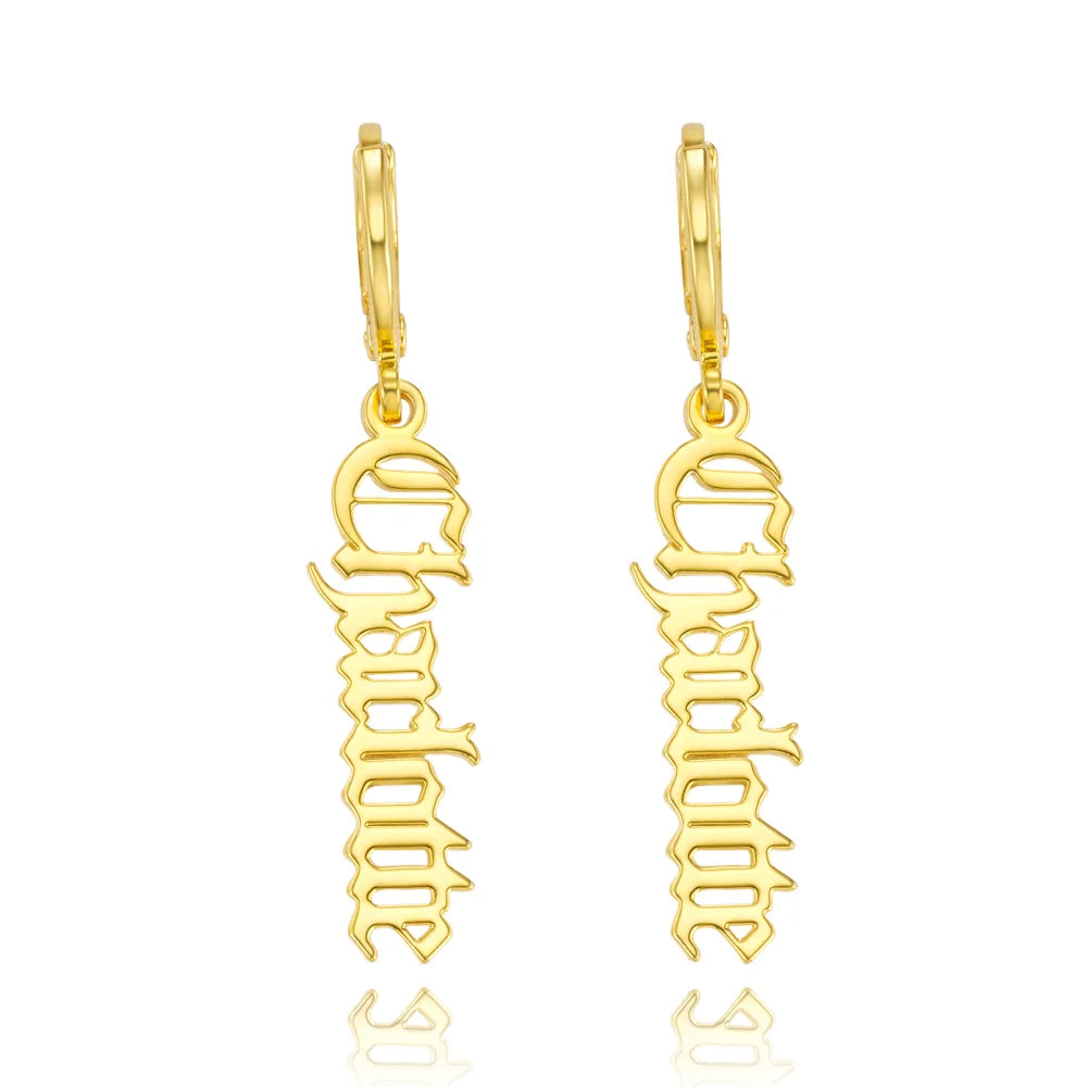 Personalized Name Hug Earrings