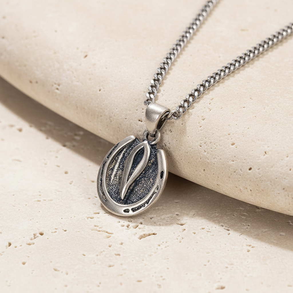 Custom Engraved Horse Hoof Necklace