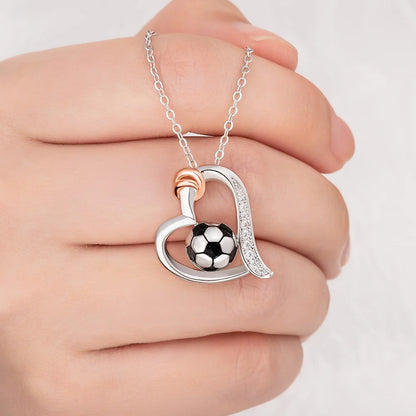 Custom Ball Sports Heart Necklace
