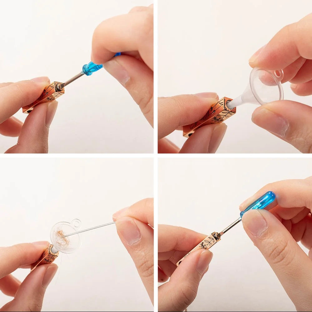 Engraved Bar Birth Flower Urn Necklace