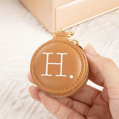 Personalized Mini Leather Jewelry Box