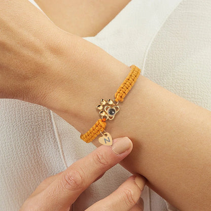 Personalized Pet Paw Projection Bracelet