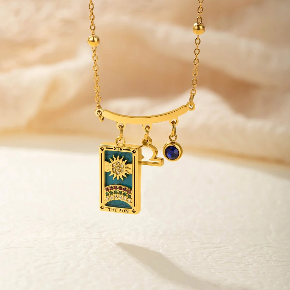 Custom Tarot Charm Necklace