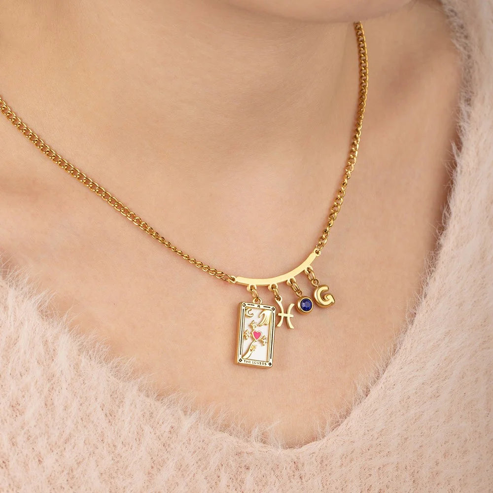 Custom Tarot Charm Necklace