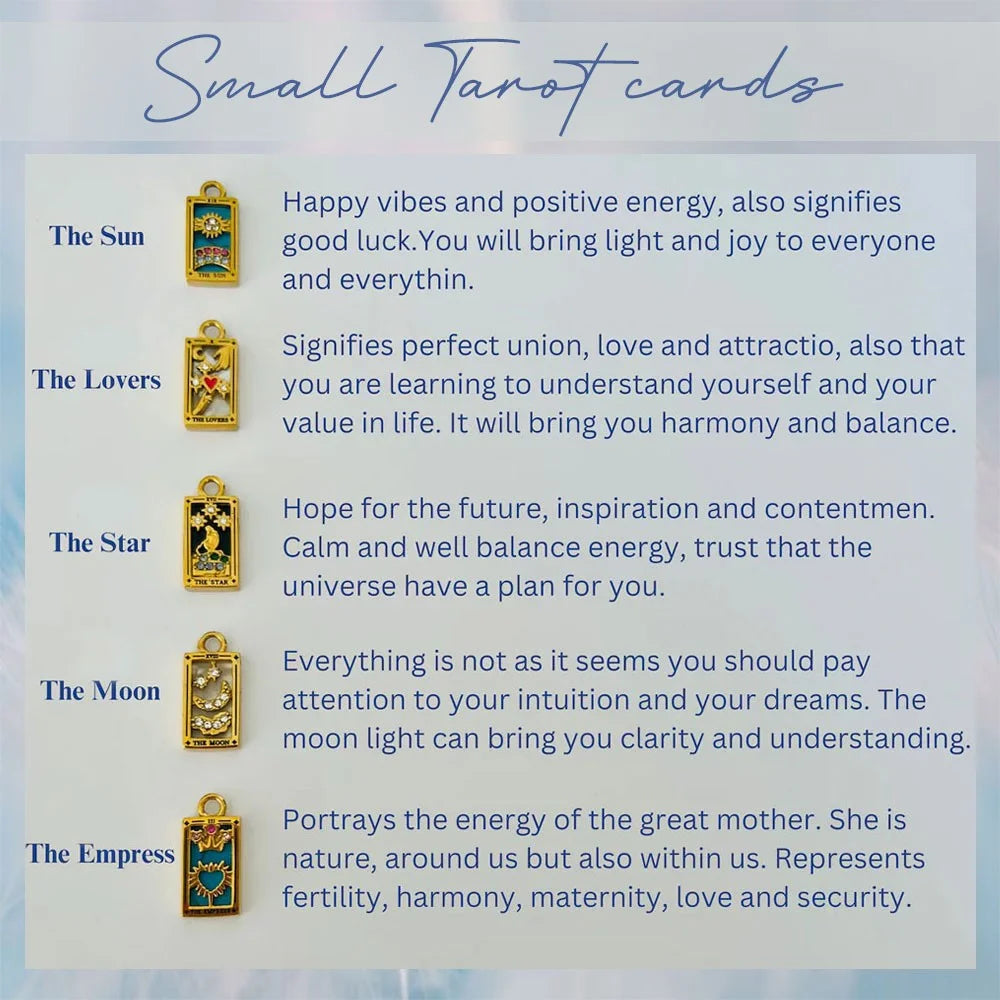 Custom Tarot Charm Necklace