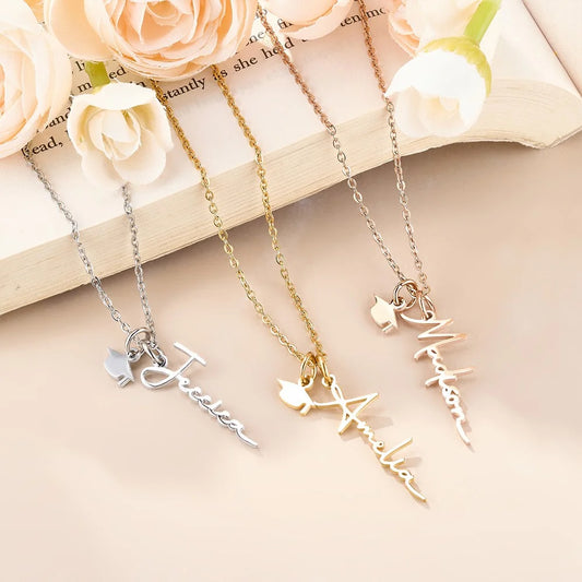 Personalized Name Graduation Cap Charm Necklace