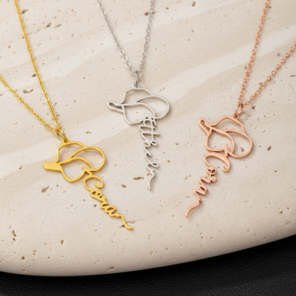 Personalized Cowgirl Silhouette Name Necklace