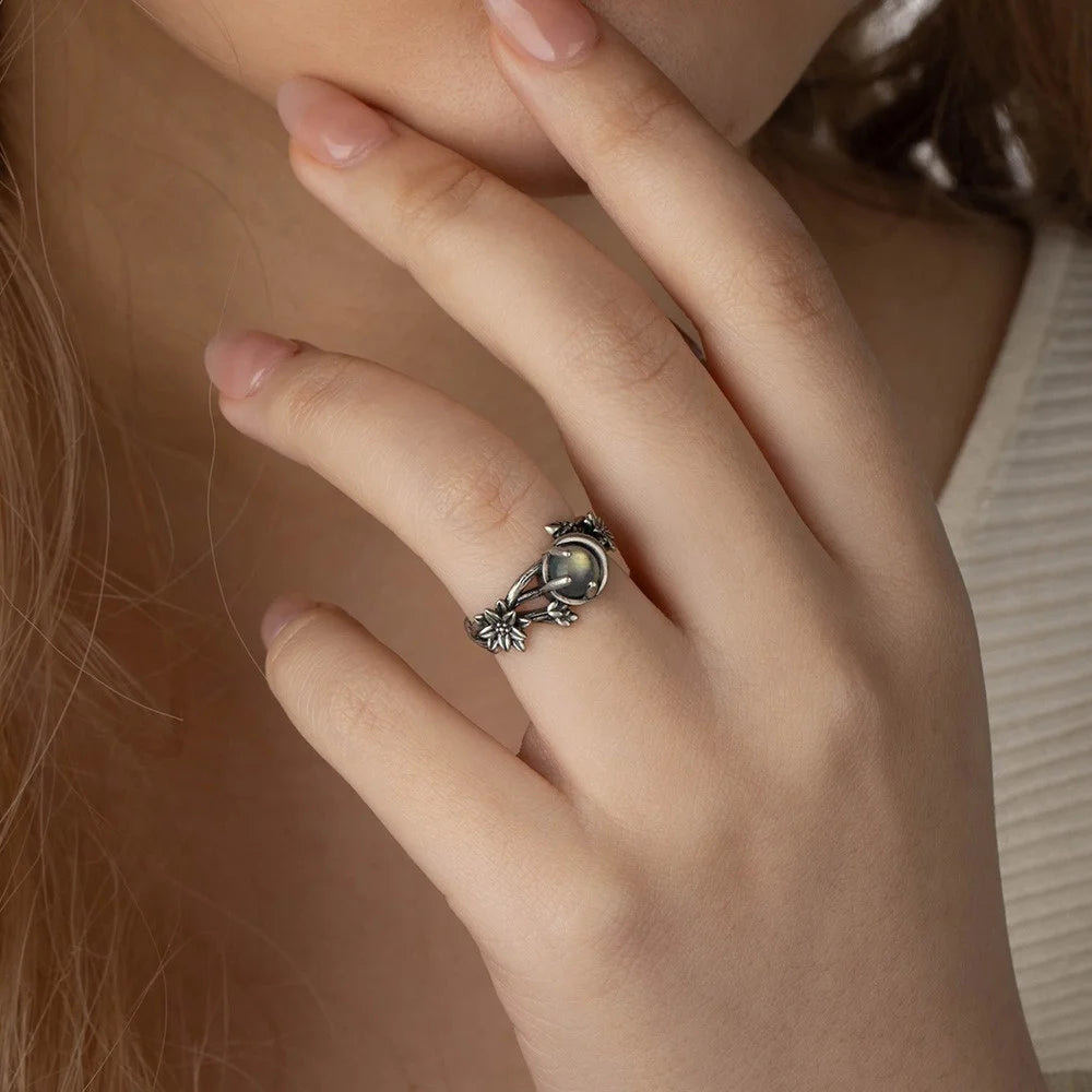 Enchanted Forest Moonstone Ring