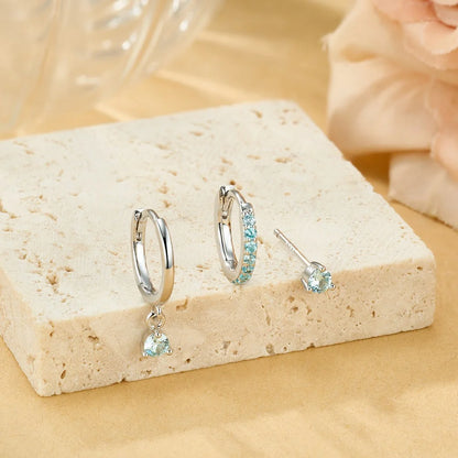 Custom Birthstone Dainty Earrings