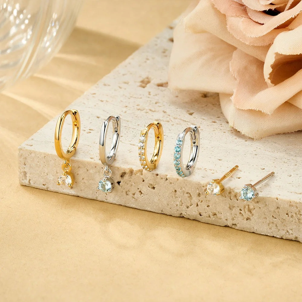Custom Birthstone Dainty Earrings