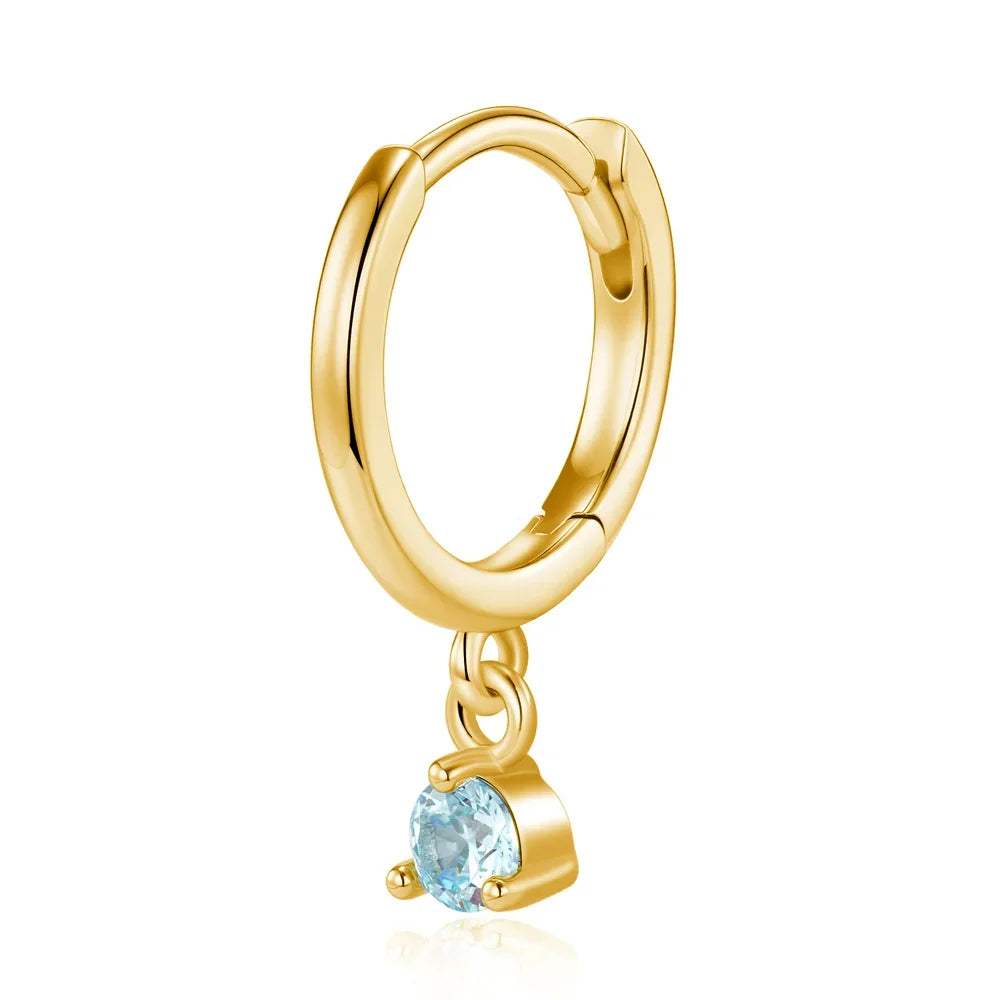 Custom Birthstone Dainty Earrings